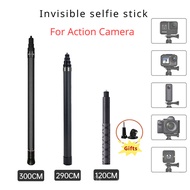For Insta360 X4  invisible selfie stick 1.2m/3m Insta360 X3 Ace Pro Ultra-Light Carbon Fiber Stick