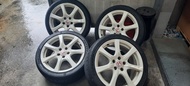 HONDA CIVIC FD2 TYPE R 原裝 18 吋軨連石橋 RE-71RS (價錢可少議)