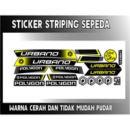 Striping Variation STICKER Bicycle STRIPING POLYGON STYLE