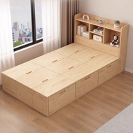 Storage Box Bed Japanese Platform Bed Drawer Flip Lattice Splicing Bed