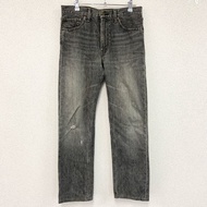 Levi's 505 牛仔褲/長褲，拉鍊門襟，黑色，W32 碼，古著。