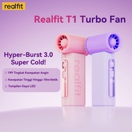 【HOT SALE】Realfit T1 Handheld Fan 199 Level Strong Wind Portable Bladeless Fan Rechargeable With Air