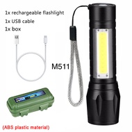 TM Smart Light ไฟฉายแรงสูง T6 (Box Set) สว่างมาก ซูมได้ ปรับได้ 5 ระดับ พร้อมถ่านและแท่นชาร์ท Y05