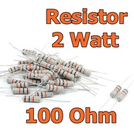 2 Watt Carbon Resistor 100 Ohm R 100R Value