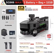 🔥🔥🔥Drone【SG906 MAX1】โดรน SG906MAX โดรน3แกนกล้อง4K 5G Wifi GPS FPV โดรนมืออาชีพ50X คอปเตอร์สี่ใบพัดพับได้ระยะทาง3กม