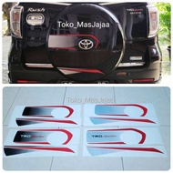 Rush Terios spare tire list Sticker spare tire cover/ Terios Rush spare tire Sticker/
