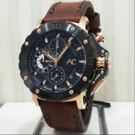 Jam tangan pria ALEXANDRE CHRISTIE Ac9205 kulit original