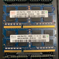 Laptop Ram DDR3/DDR3L 8G 4G bus 1066/1333/1600 12T