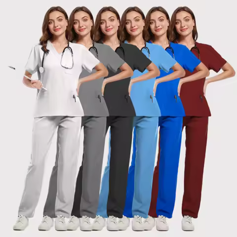 New Nurse Uniform Woman Hospital Doctor 's Medical Sweatshirt Nursing Pants Unisex Workshop Uniforms