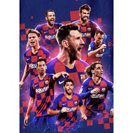 (X87) Barcelona Poster, Beautiful Barcelona Wall Sticker, Adhesive Football Poster - Latest
