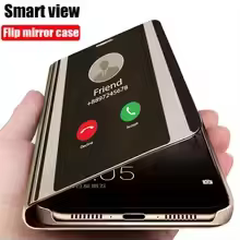 Smart Mirror Leather Flip Case For Honor X9a RMO-NX1 Honor Magic5 Lite 5G Magnetic Stand Book Coque 