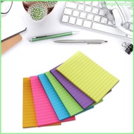 RAN 6 Pieces Sticky Note Papers Self-ashesive Note Pad Lined Memo Pad Colorful Sticky Notes Reminder on Fridge Door Comp