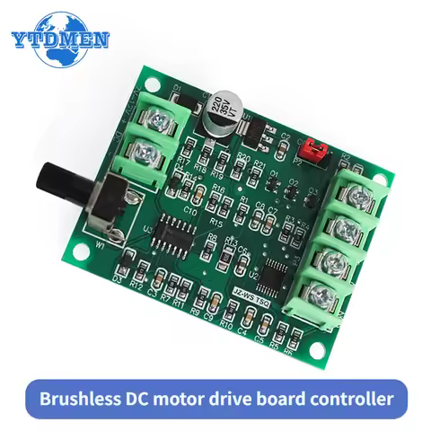 5V 12V Brushless DC Motor Driver Controller Board with Reverse Voltage Over Current Protection, for 
