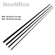 8 kaki 6 inci 1wt Dan 4wt 4pc Fly Fishing Rod Kosong Pembaikan Rod Bangunan Diy Persendirian Bahan T