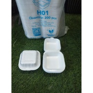 (50pcs) Styrofoam Burger 13.5x13.5x7.5cm/ Styrofoam Burger Food (Price includes Bubble wrap)