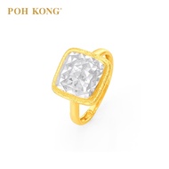 POH KONG 916/22K Yellow Gold Trendy Biscuit Ring