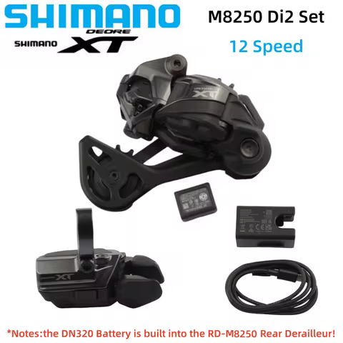 SHIMANO DEORE XT M8250 Di2 Groupset RD-M8250 Rear Derailleur With Battery SL-M8250 EC-DN100 Charger 