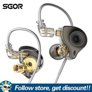 SGOR Adonis วงจรชุดหูฟังผสมอินเอียร์หูฟังอินเอียร์ไดรเวอร์แบบไดนามิกไดรเวอร์ HiFi มอนิเตอร์พร้อมสาย2