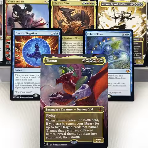 AFR MID MH1 M21 M20 C19 CC1 ONE RNA HOLO12-002 Tcg proxy Breeding magical cards tiamat Elesh Norn, M