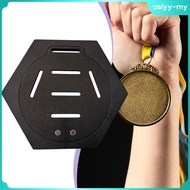 [AsiyyMY] Medal Display Stand Showcase Honeycomb Holder for Wall Award Display Rack Award Holder for