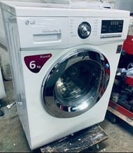 前置式 洗衣機 LG 薄身型 (可飛頂） WF-NP1006MW 1000轉 6KG -100%正常 包送貨及安裝 // 二手洗衣機 * 電器 * washing machine