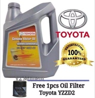 Toyota Semi Synthetic 10W-40 Engine Oil + Toyota Oil filter YZZD2