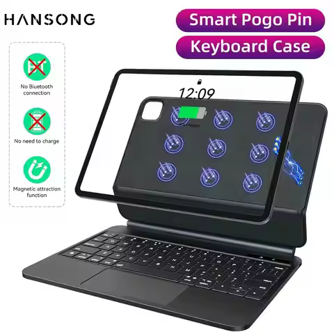 Magic Keyboard for iPad Air 4 Air 5 Generation Pro 11 2024 for iPad 12.9 6th 5th 4th 3rd Gen Cover C