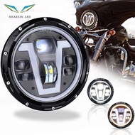 7ไฟหน้า LED นิ้วสำหรับรถจักรยานยนต์50W 12V ไฟแอลอีดีกลมสำหรับ Honda-CB400 CB1300 Honda Hornet 1Pcs