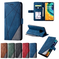 Case Huawei Nova 2i 3e 7 se 7i 7se P30 Lite P40 Mate 20 30 pro Flip Cover Wallet Leather Card Pocket Strap Stand Flip Cover Case Phone Case Leather Flip Cover with Card Slot