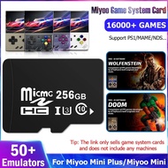 🔥【 Quick Shipping 】 COD 🔥Miyoo-Mini Game TF Card 64GB 128GB 256GB 16000 + games 50 + emulators PS1 s