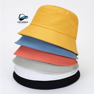 Plain Fisherman's Hat Summer Women Bucket Hat Topi Nelayan 双色渔夫帽 帽子 女帽