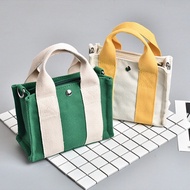 FB6 New Canvas Small Square Bag Korean Style Shoulder Messenger Handbag Soft Canvas Bag