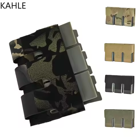Tactical Triple 762 Magazine Pouch Airsoft Pistol Mag Pouch Kangaroo Insert 7.62×51/.308 AR Magazine