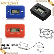 MEIGUII Engine Hour Meter, Waterproof Vibration Resistance Inductive Hour Meter, Easy Installation D