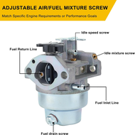 Carburetor for Honda GCV160 Series Engines GCV160A/GCV160LA/GCV160LA0/GCV160LE Pressure Washer & Law