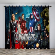Marvel avengers blackout langsir adat kanak-kanak lelaki bilik tidur bilik tidur sewa kain latar belakang
