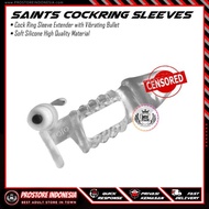 sale COCK RING SLEEVE SAINTS VIBRATOR - Cincin Karet Silikon Kondom