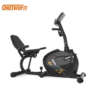 OneTwoFit Magnetic Recumbent Stationary Exercise Bike Spinning Bike