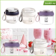 [LovoskibcMY] Salad Cup 650ml Yogurt Cup Cereal Cup Jars Oatmeal Storage Cup Oatmeal Container for Y