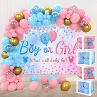 Gender Reveals Baby Balloon Box Decoration Baby Shower Boy Or Girl Gender Reveals Baby Shower Party 
