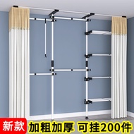 W-8 Stand-up Clothes Hanger Open Cloakroom Shelf Storage Wardrobe Simple Assembly Hanging Coat Rack GFRR
