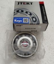 Bearing 6302 KOYO 6302CM open tanpa tutup Laher KOYO 6302CM (ID 15mm OD 42mm T 13mm) Bearing KOYO 63