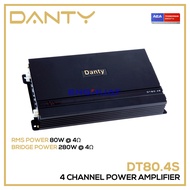 DANTY DT-80.4S | 4 Channel Power Amplifier | Original DANTY Car Amplifier 4CH Power Amp 4 Channel Amp for Speaker Woofer