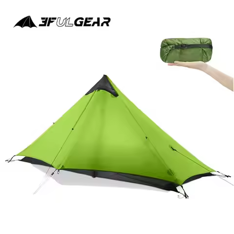 3F UL GEAR LanShan 1 Outdoor Ultralight Camping Tent 1 Person 3 Season Professional 15D Silnylon Lan