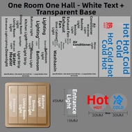 Luminous Large Font Switch Sticker