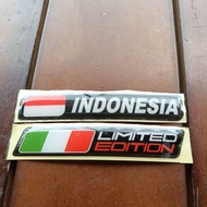 Italy Limited Edition Indonesia Embossed 3D Sticker Embossed Italy Indonesia Emblem