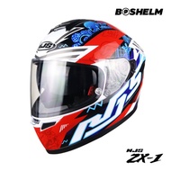 BOSHELM Helm NJS ZX-1 TY WE Helm Full Face SNI