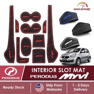 [HOT] PERODUA Myvi 2011 - 2017 Interior Slot Mat Accessories LAGI BEST ICON SE OLD LAMA SE2 EZI 2012