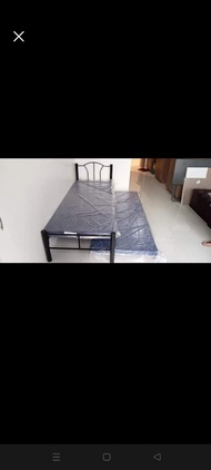 beds double deck SINGLE BED FRAME with PULL OUT and URATEX FOAM MATTRESS #441