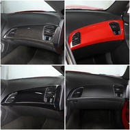 For Chevrolet Corvette C7 2014-2019 ABS Car Center Control Dashboard Co-pilot Air Outlet Frame Trim 